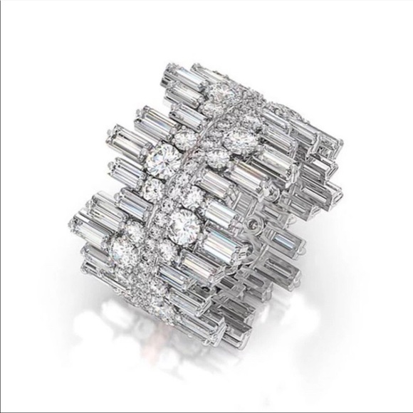 ROUND SQUARE 925 STERLING SILVER MICRO PAVED DIAMOND RING, CUTE RING, SHINY RING - Picture 6 of 7